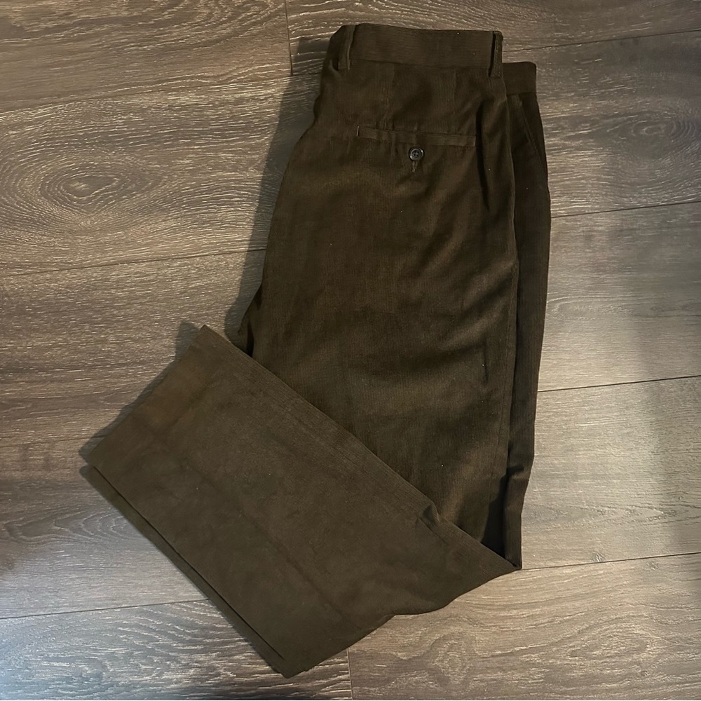 Ralph Lauren Men's Dark Brown Corduroy Pants